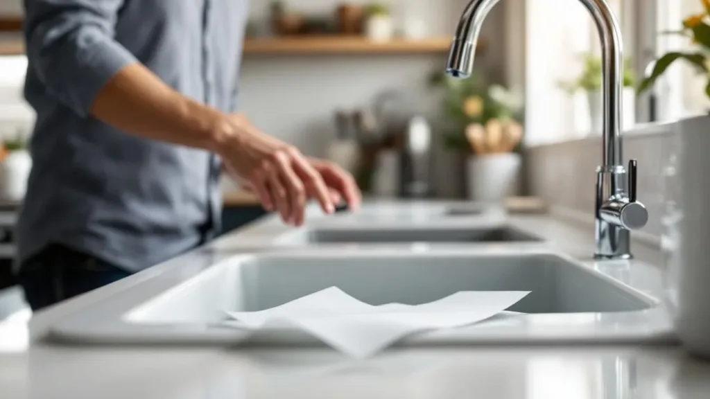 Waarom ik altijd een glas en een vel papier in de gootsteen laat liggen als ik het huis verlaat: een eenvoudige gewoonte met een slimme twist