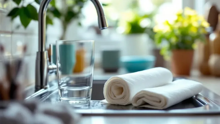 Waarom ik altijd een glas en papier achterlaat in de gootsteen als ik wegga: een eenvoudige gewoonte met een slim doel